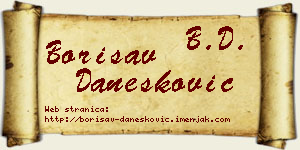 Borisav Danesković vizit kartica